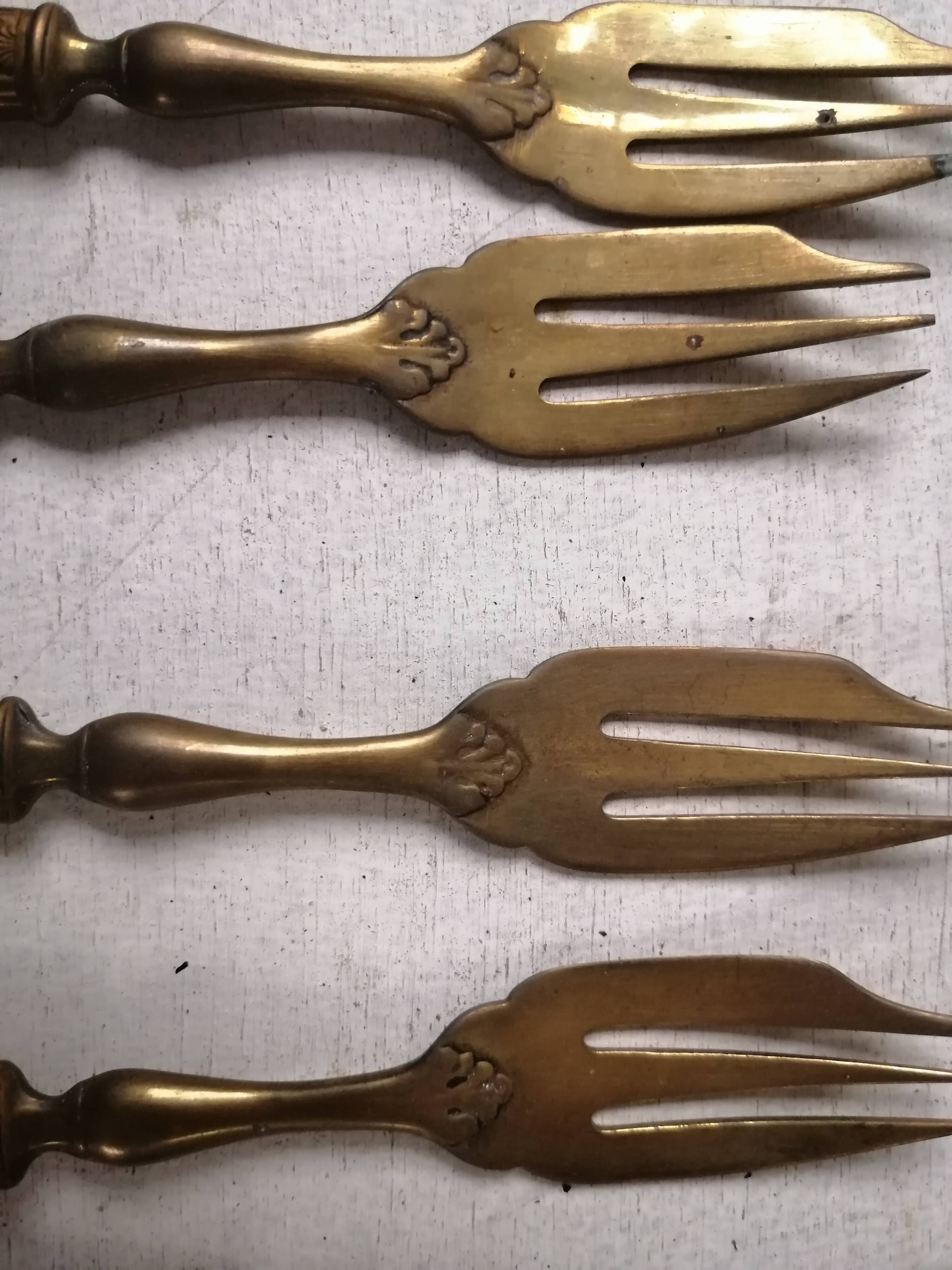 Antique dessert forks