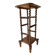 Side table, antique pedestal table in turned wood