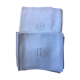 Old damask tablecloth with monogram and 12 identical towels