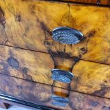 Art deco dining room sideboard in briar with upstand, 1940s