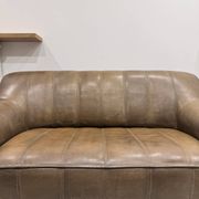 2-seater sofa De Sede DS 44 in brown buffalo leather