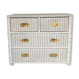 Rattan chest of drawers