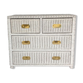 Rattan chest of drawers