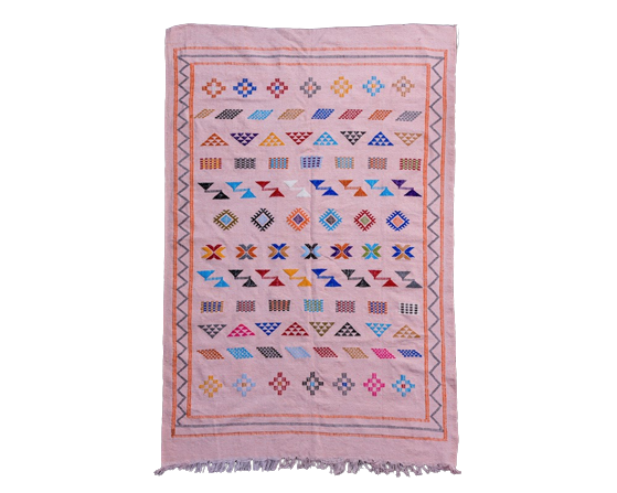 Ethnic Pink Berber Carpet