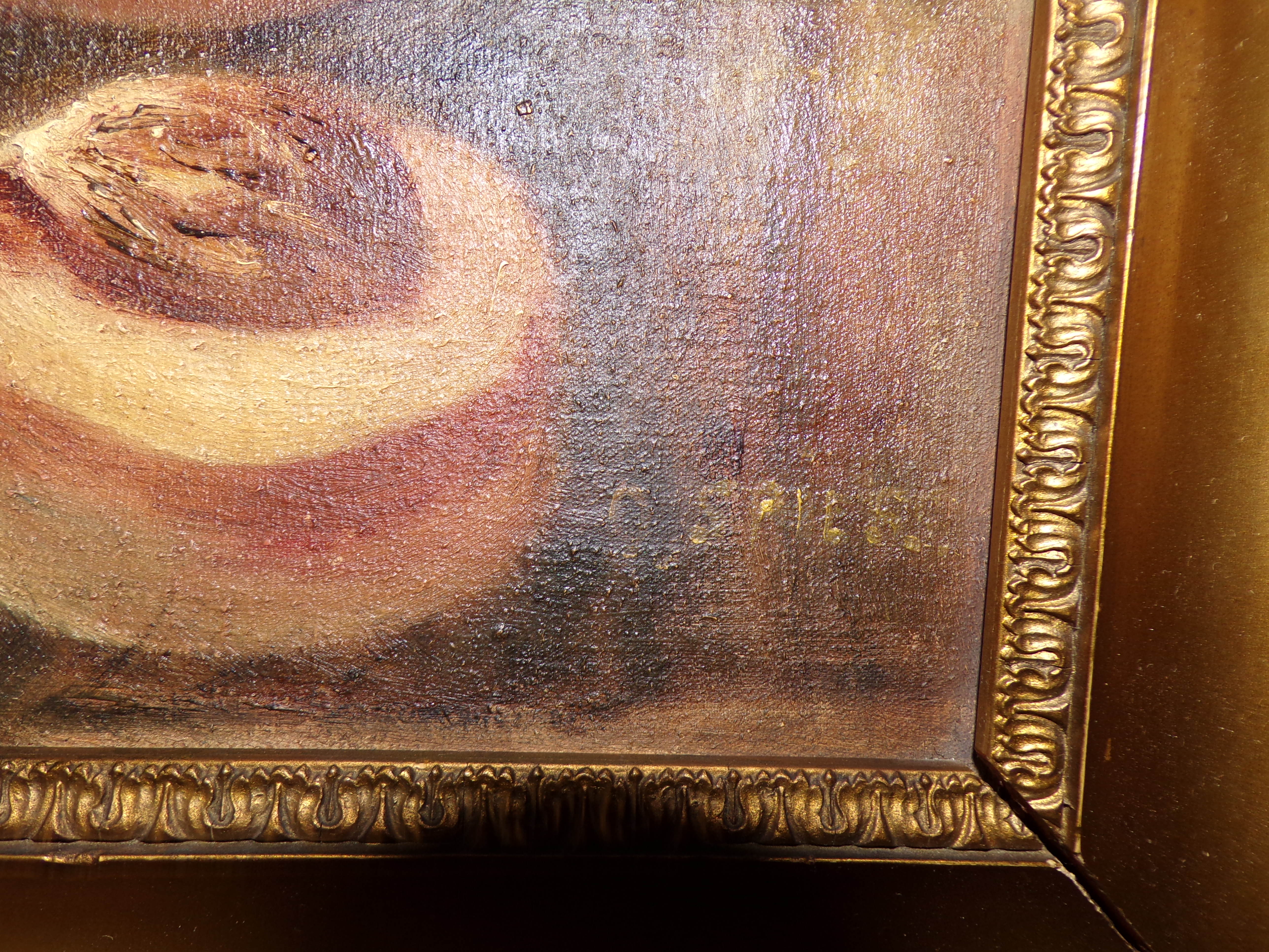 Oil on still life painting panel