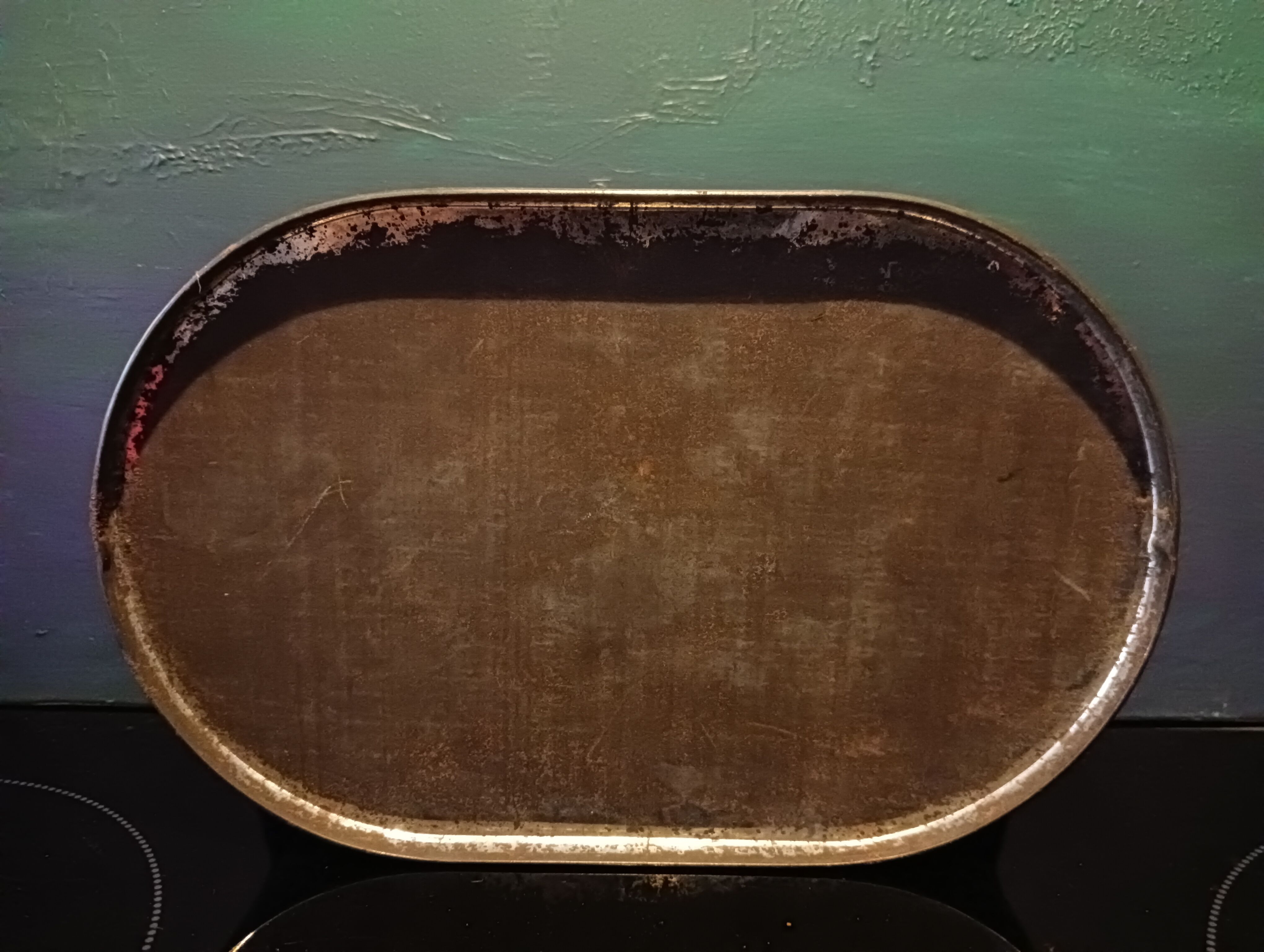 Lithographed sheet metal box " éts au planteur de caiffa " decorations children beach sea boats