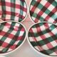 Set of 6 deep plates Faïencerie Nouvelle Givors 1950s