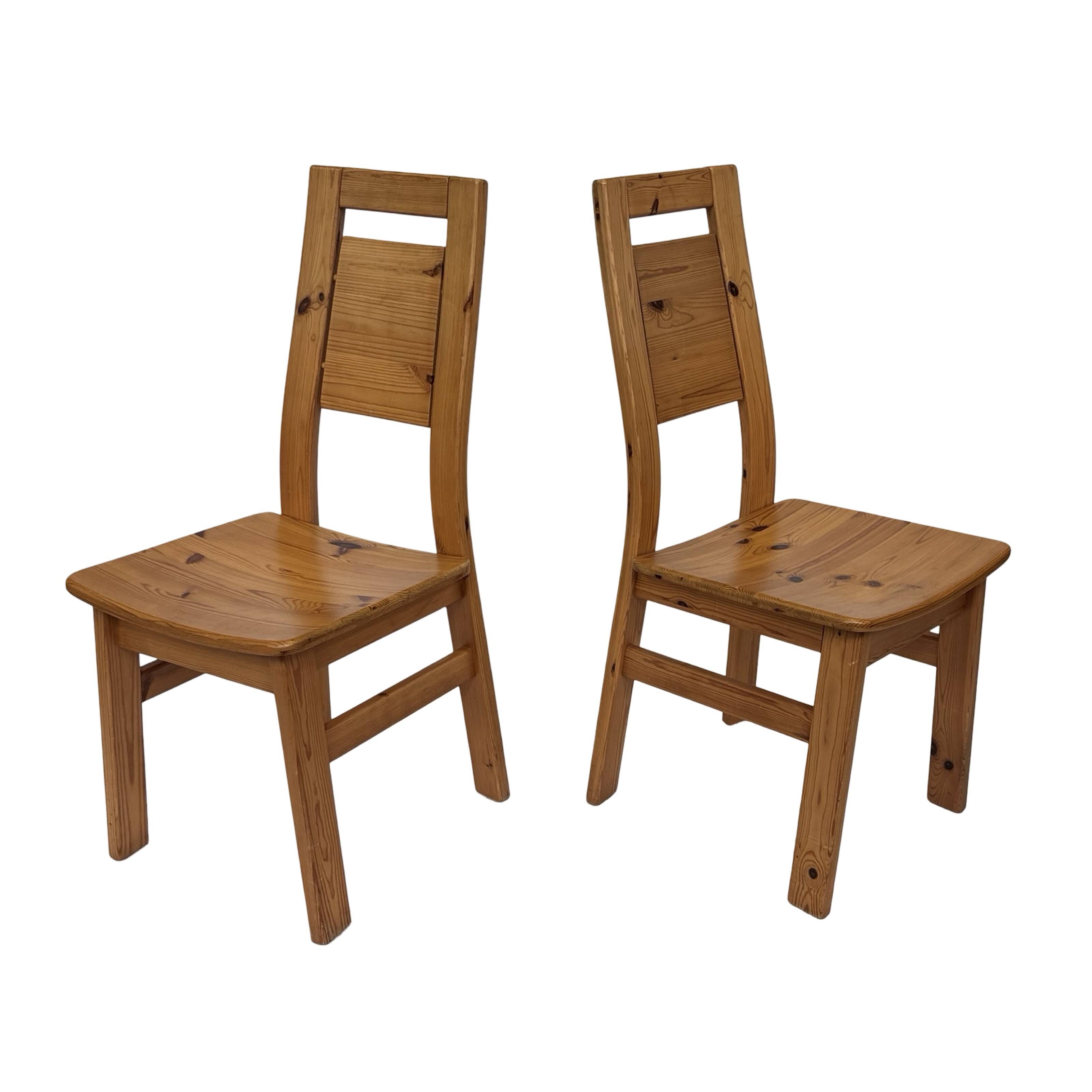 Vintage set of four dining room chairs Finnish Design Laukaan Puu