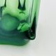 Sculptural blown glass vase from Bohemia attributed to Jan Beránek.