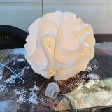 Vintage white plastic pendant lamp