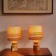 Pair bedside lamps 1970