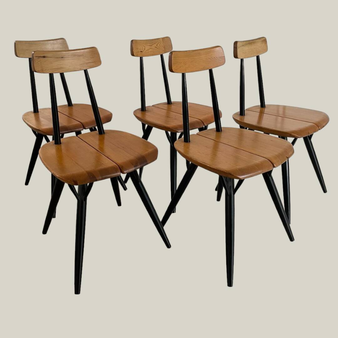 Dining set Ilmari Tapiovaara model Pirrka for Laukaan Puu 1950’s