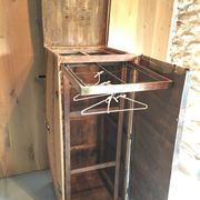 Trunk cabin in wood and fabrics around 1940