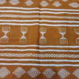 Moroccan Berber yellow kilim carpet made entirely by hand in pure wool