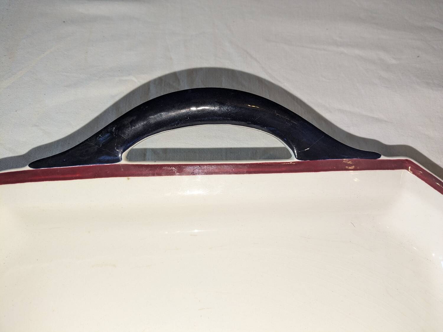 HBCM two-handled tray, mid-20th century