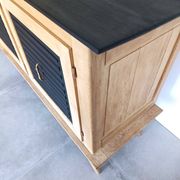 Cabinet from the 50s in solid oak signed FNA N° 0049