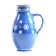 Blue handmade ceramic jug or vase Slovakian Folk Art, circa 1950