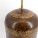 Art Deco modernist lamp in patinated brass, circa 1930.