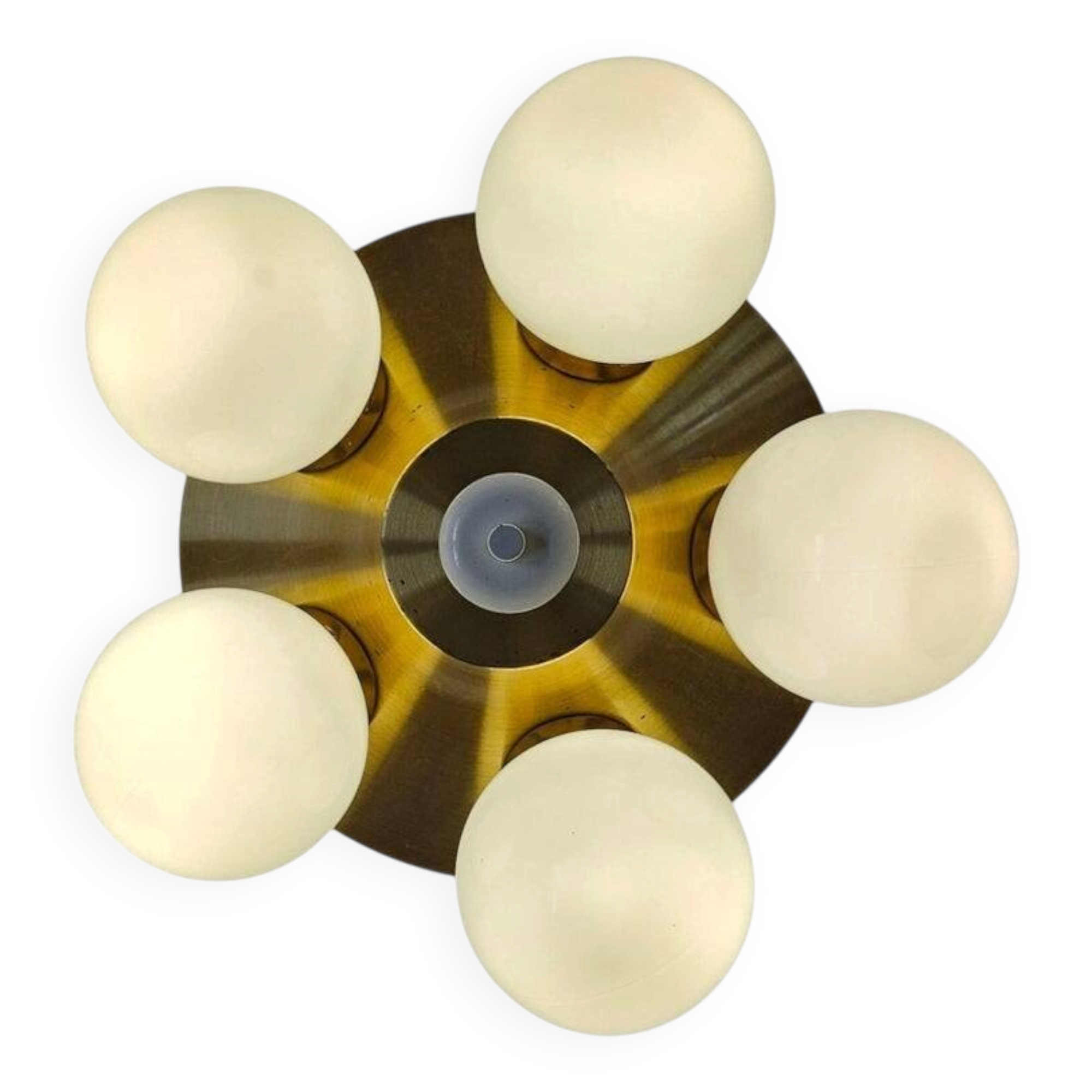 Rare Midcentury Flush Mount Sputnik, Space Age, 1970s