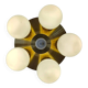Rare Midcentury Flush Mount Sputnik, Space Age, 1970s