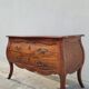 Curved Louis XV style commode in mahogany.