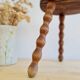Antique wooden tripod stool