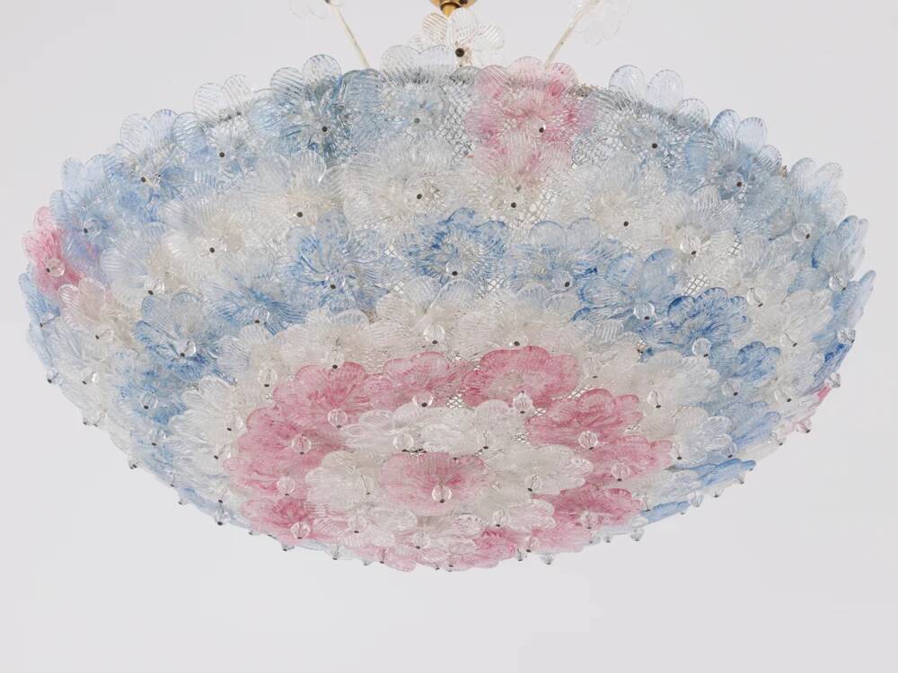 Murano glass floral Barovier & Toso flower chandelier