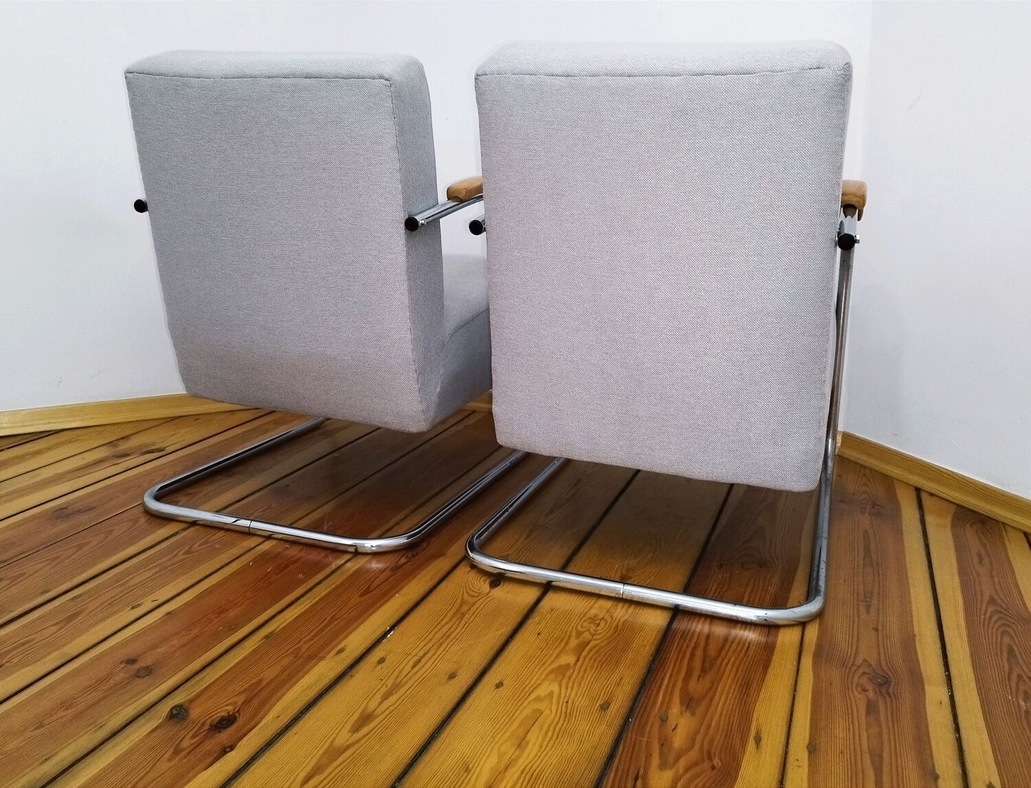 Pair of mücke melder fn 21 armchairs, vintage, 1930