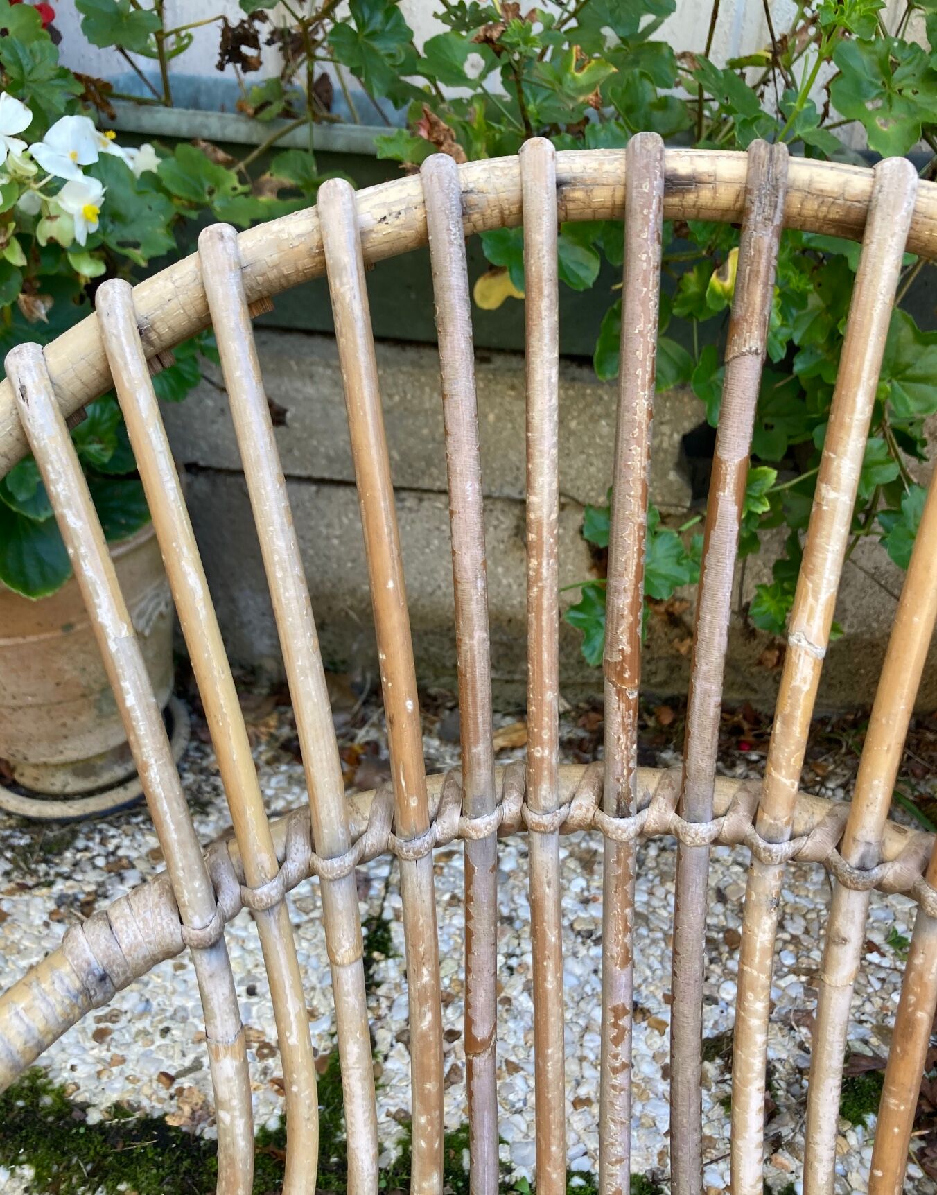 Rattan armchair for vintage children