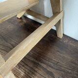 Weathered wooden step stool