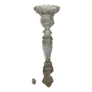 Bougeoir vallerysthal en verre moulé art déco