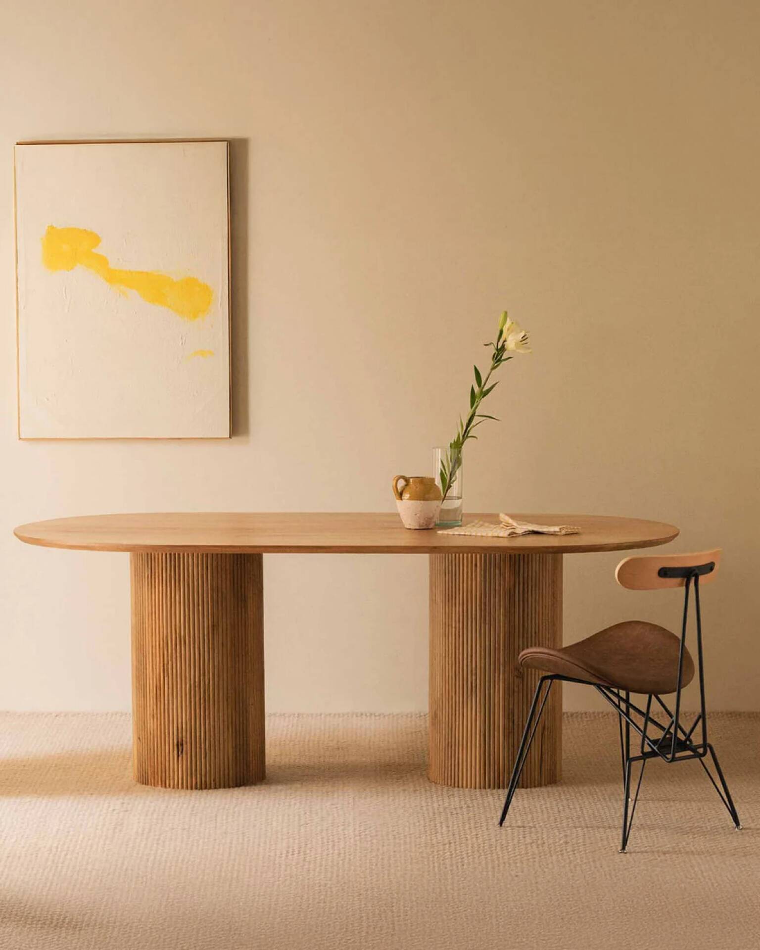 Oval dining table Vienna 200 x 100 mango wood