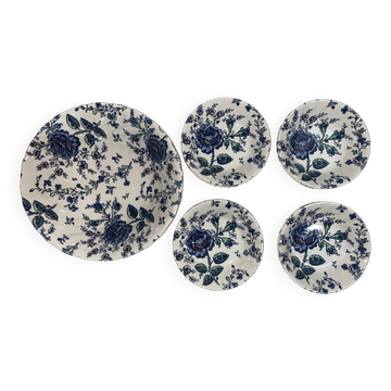 Dessert service set Johnson Brothers - Rose Chintz Blue