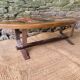 Table basse ovale vintage en céramique