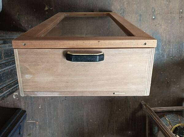 Wooden box Showcase Storage Exhibitor Market Camelot dpc 1123781