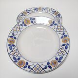 Assiettes de présentation Sarreguemines Reval