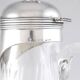 Leitão & irmão - carafe in solid silver and crystal from the art deco period