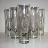 6x Long drink glass Bullet - Carlo Moretti 1980'S - Borgonovo