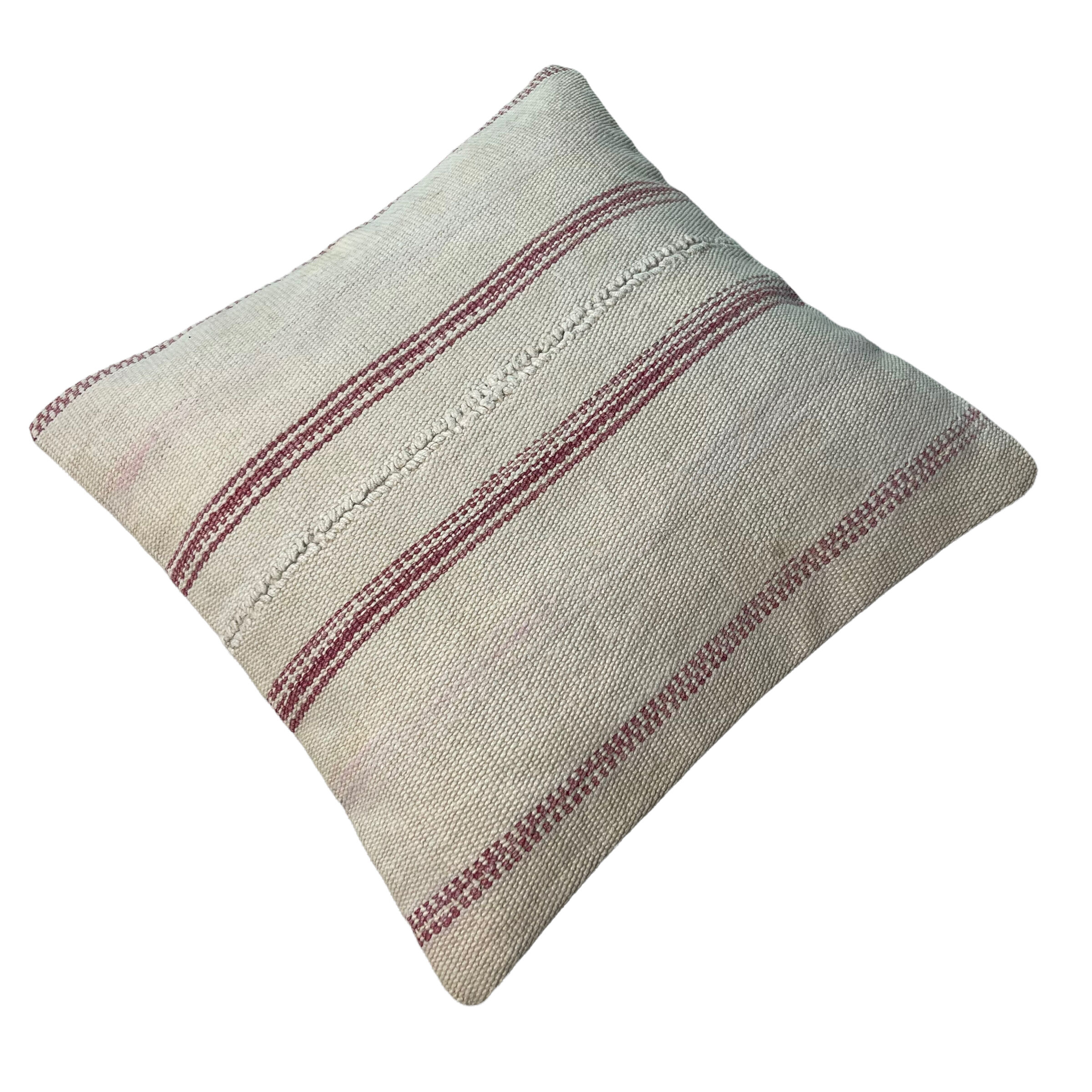 Vintage turkish kilim cushion cover, 40 x 40 cm