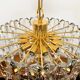 Large Austrian Palazzo Ice Glass Chandelier by J.T. Kalmar