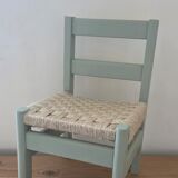 Chaise enfant bois et cisal