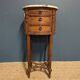 Louis XVI style oak bedside table