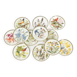 12 assiettes "oiseaux chanteurs du monde", Franklin Wedgwood Singer Arthur 1977