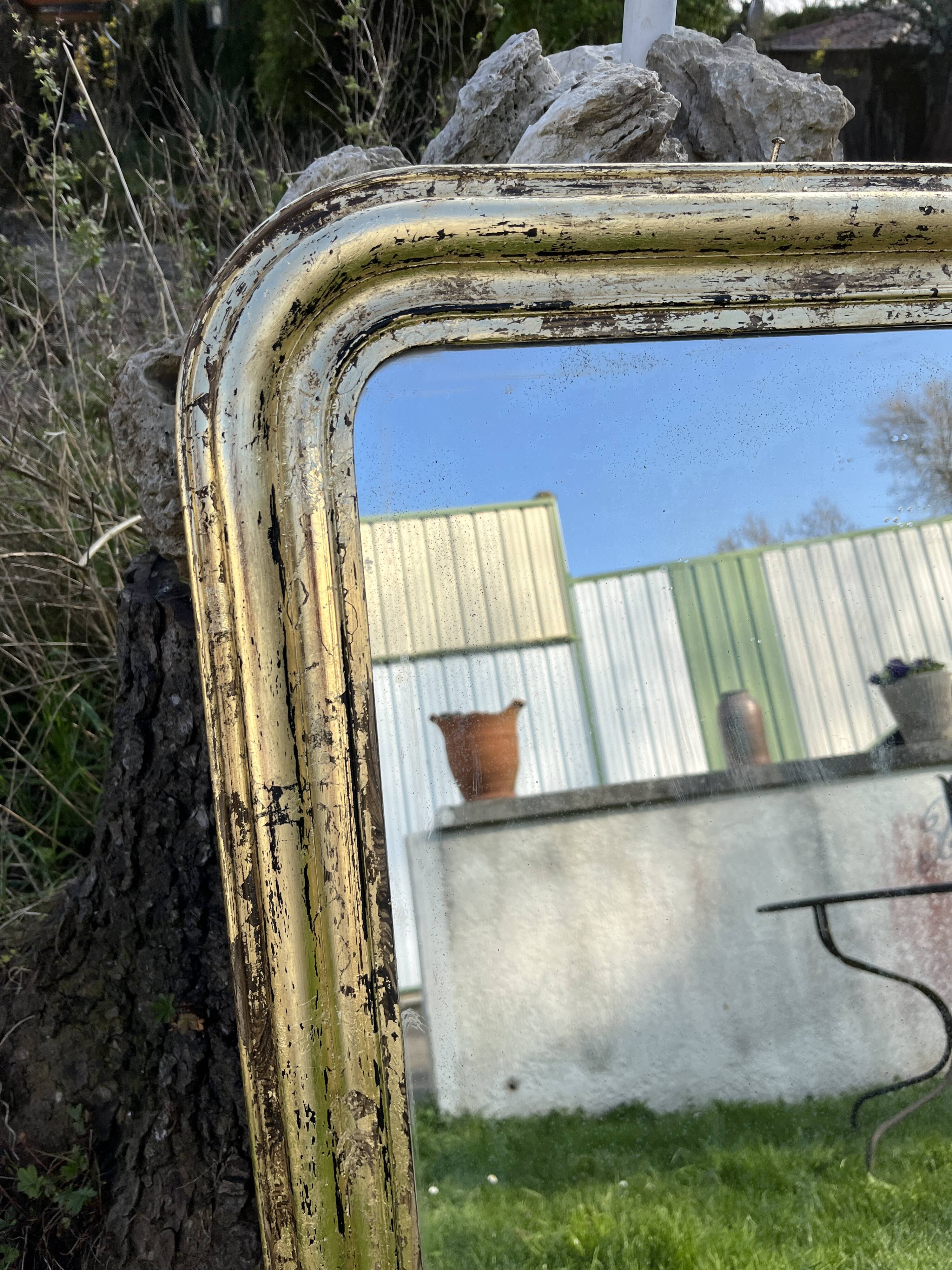 Miroir Louis-Philippe Doré 92 x 64