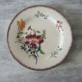 Assiette plate faïencerie de Sarreguemines