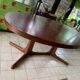 Baumann oval table with extensions