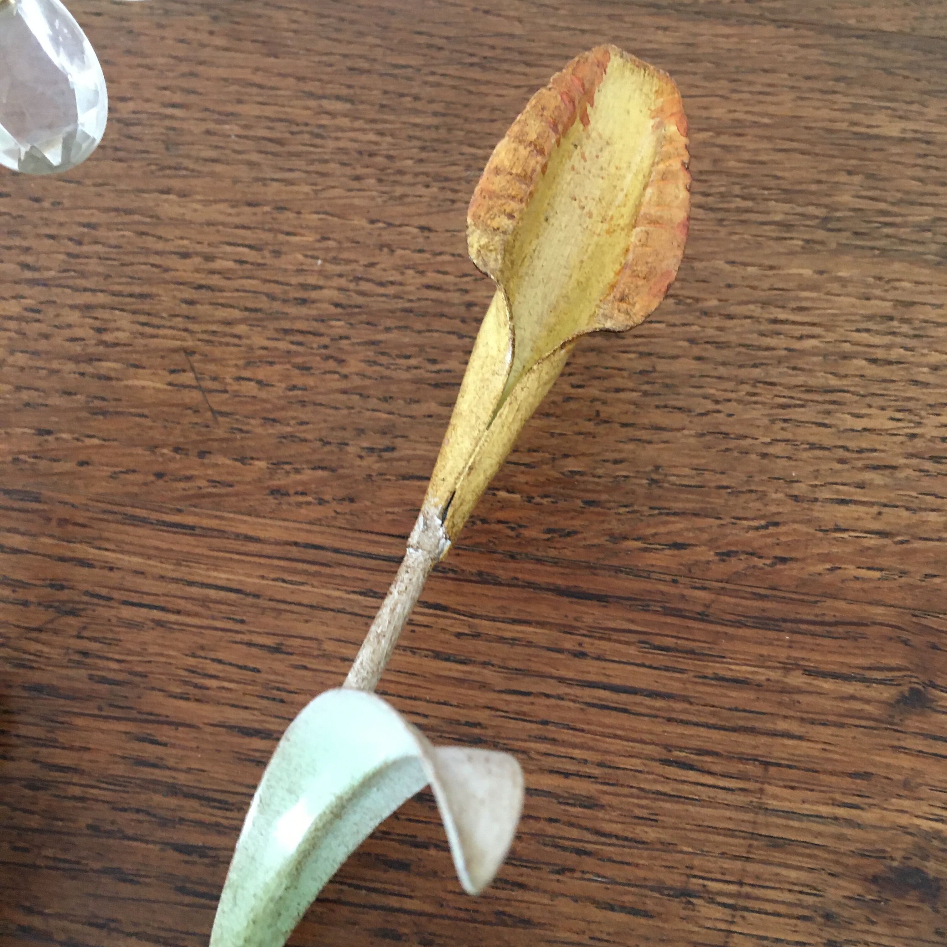 Pair of sconces in metal and glass