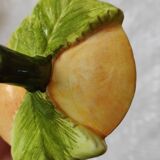 Apricot slip teapot