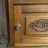 Small Art Deco bedside table with marble top