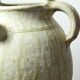 Green ash-glazed stoneware casserole from Puisaye, late 19th to early 20th century.